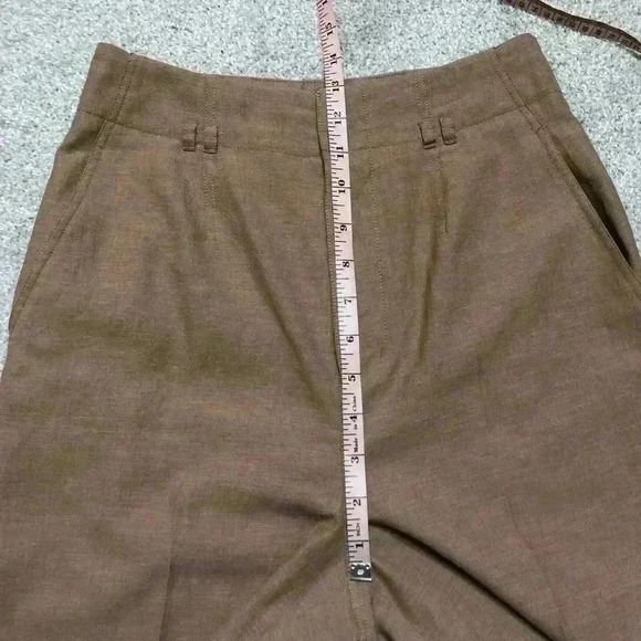 United Arrows Wide Leg Pants Beige Elegant High Rise - Picture 3 of 9